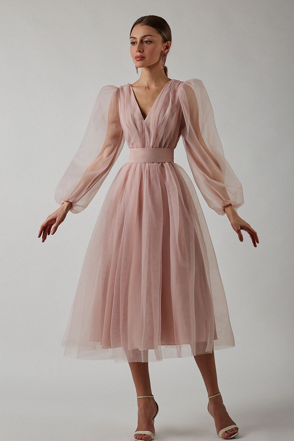 Airy mesh dress