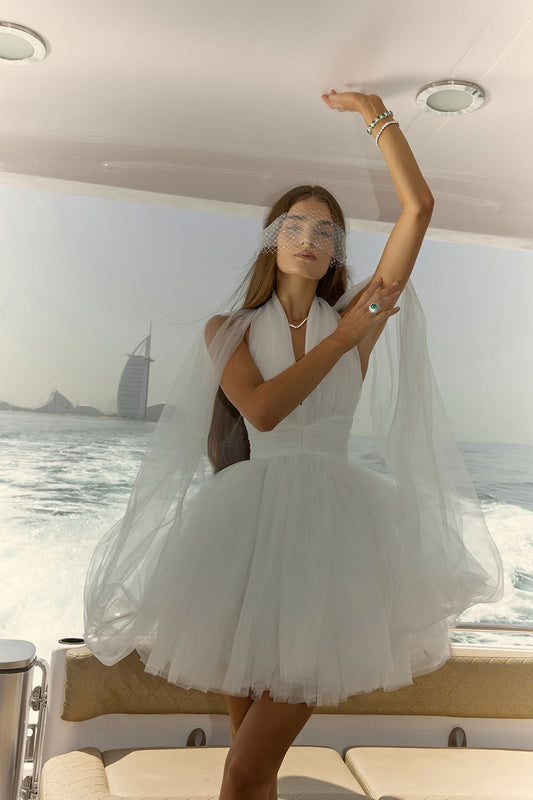 Cape Mini Dress