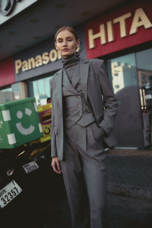Tailored Single-Breasted Blazer